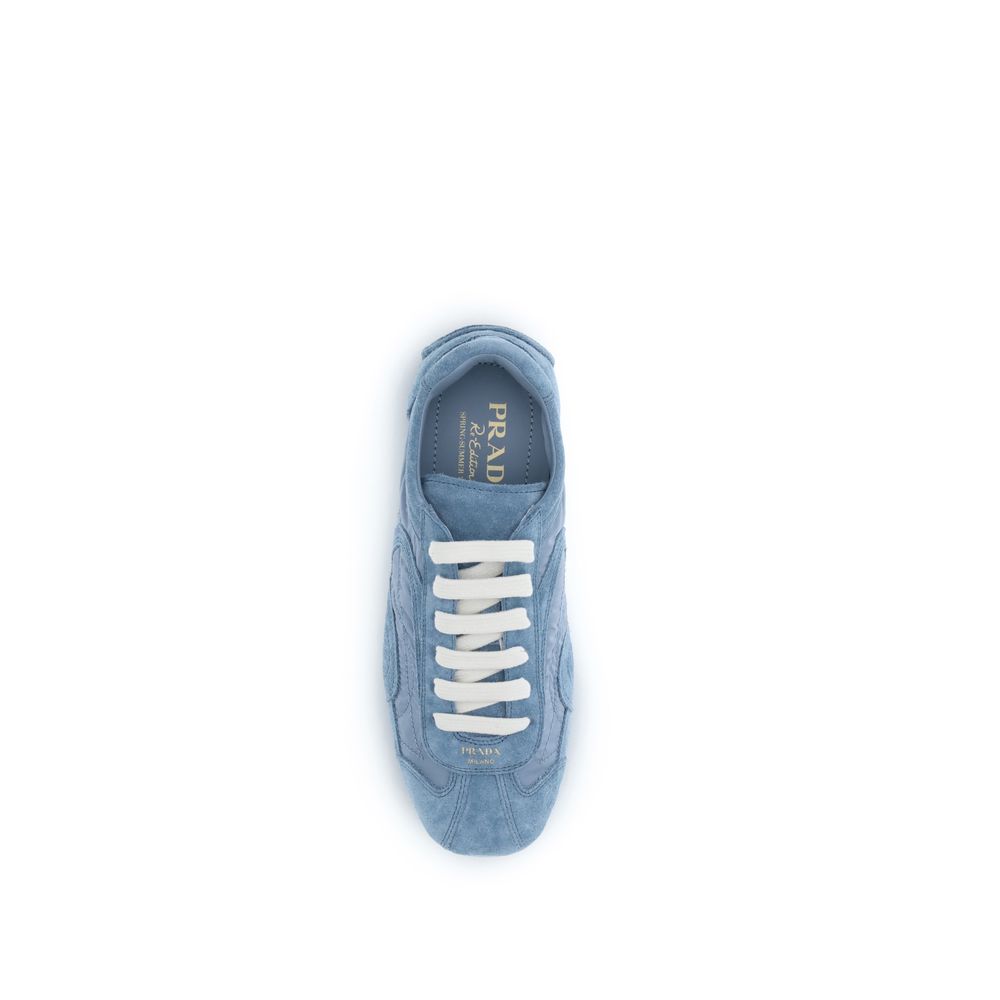 Prada Blue Lamb Ovis Aries Aries Athletic Sneakers - Luxe Marca