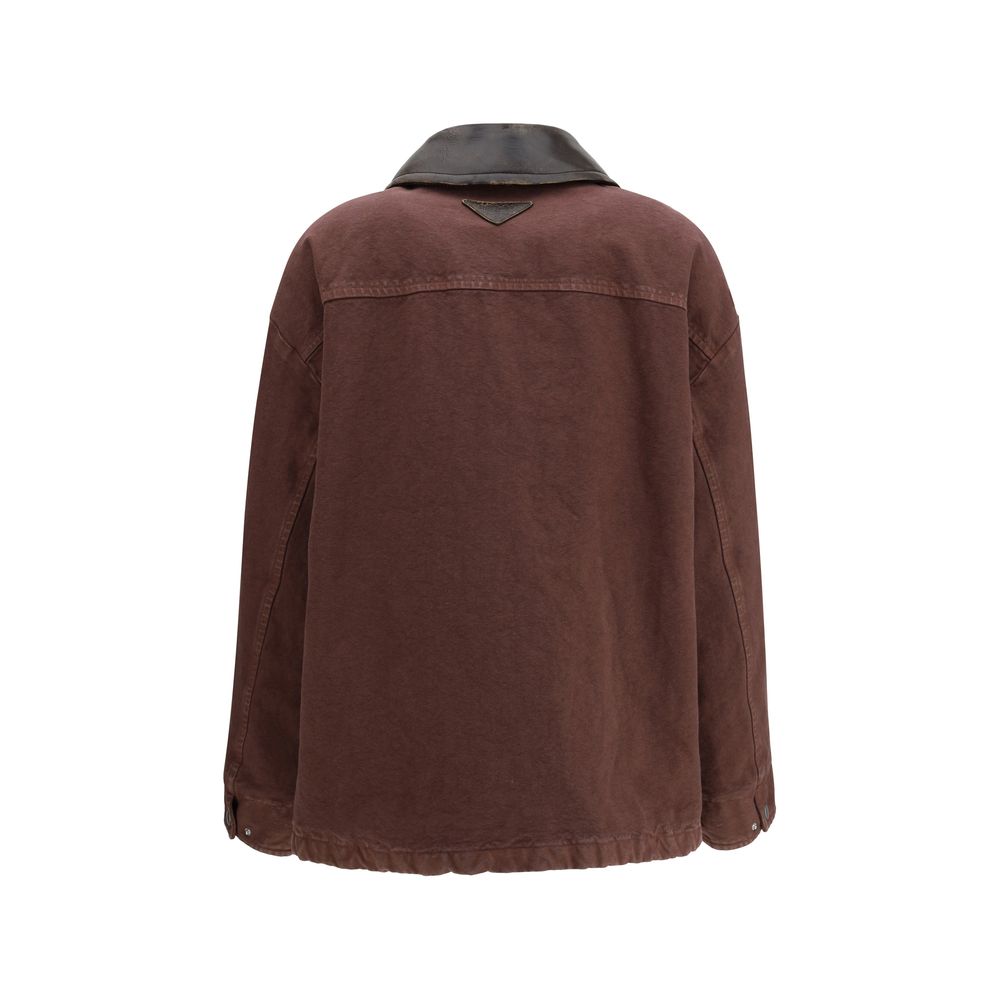 Prada Brown Cotton Coat - Luxe Marca