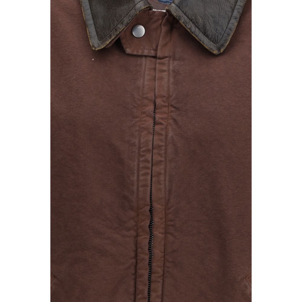 Prada Brown Cotton Coat - Luxe Marca