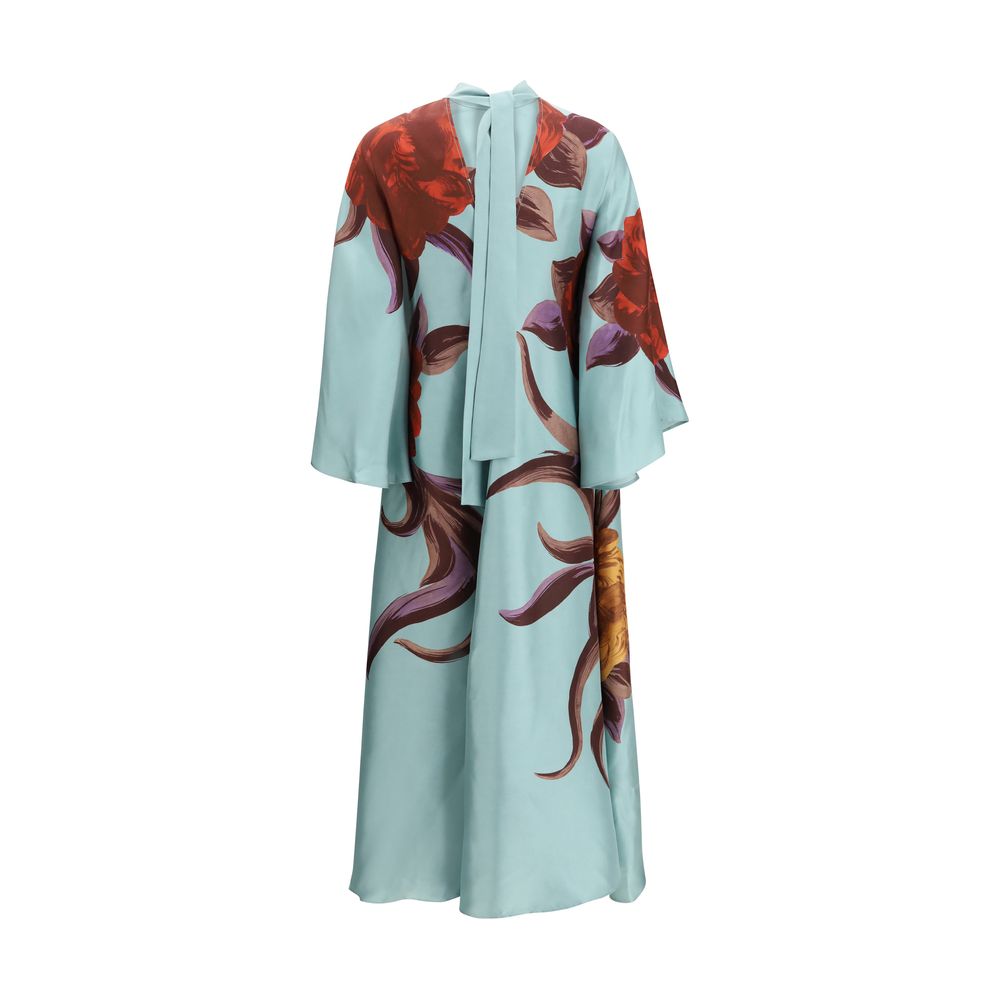 La Double J Multicolor Silk Casual Dress - Luxe Marca