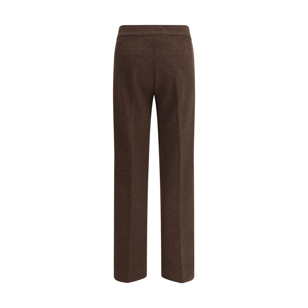Avenue Montaigne Brown Polyester Casual Pants - Luxe Marca