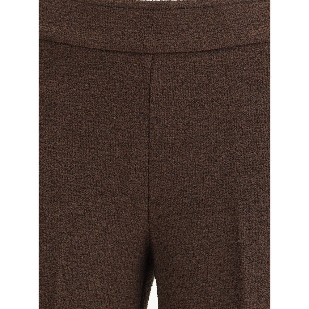 Avenue Montaigne Brown Polyester Casual Pants - Luxe Marca
