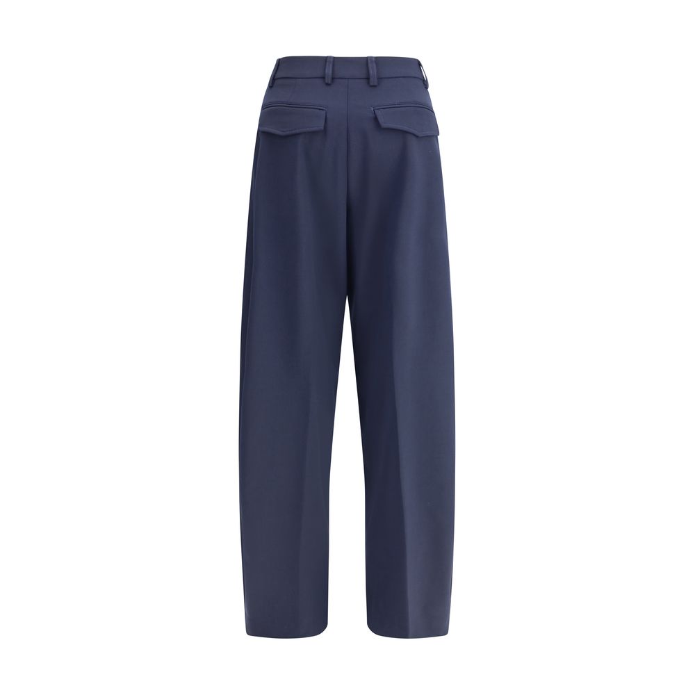 The Latest Blue Polyester Casual Pants - Luxe Marca