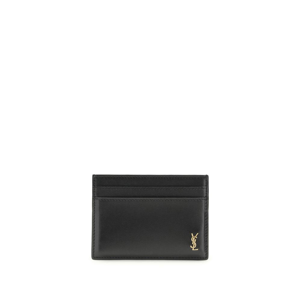 Saint Laurent Black Calf Leather Bos Taurus Wallet - Luxe Marca