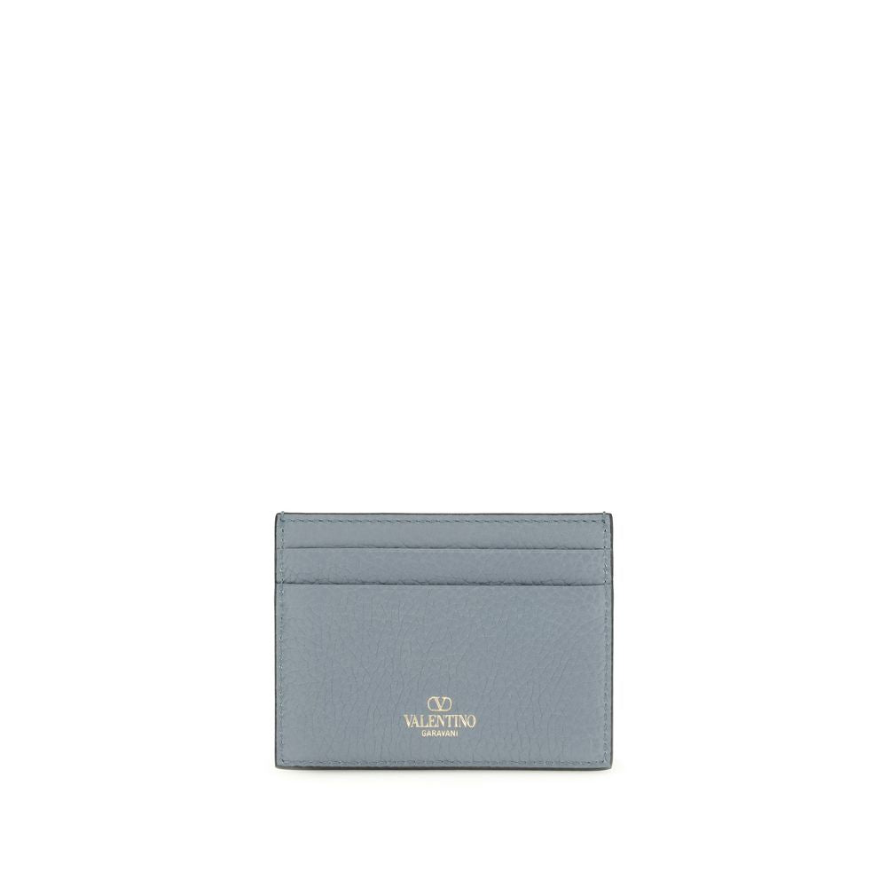Valentino Garavani Blue Calf Leather Bos Taurus Wallet - Luxe Marca