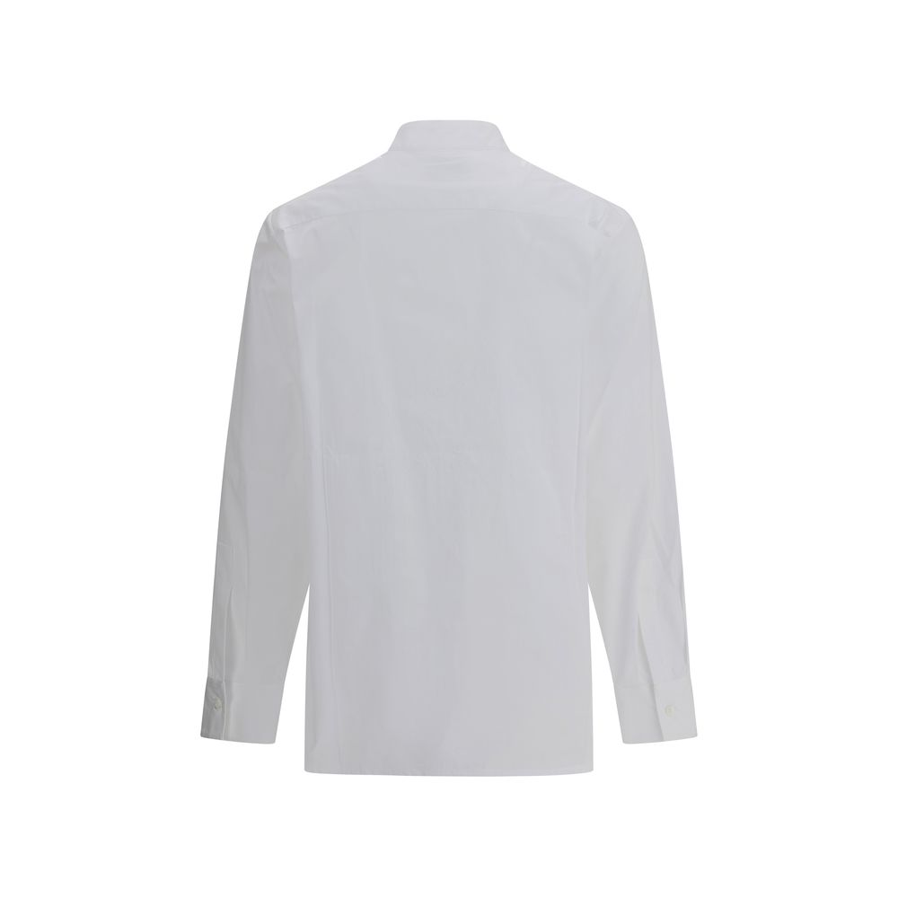 SA SU PHI White Cotton Dress Shirt - Luxe Marca