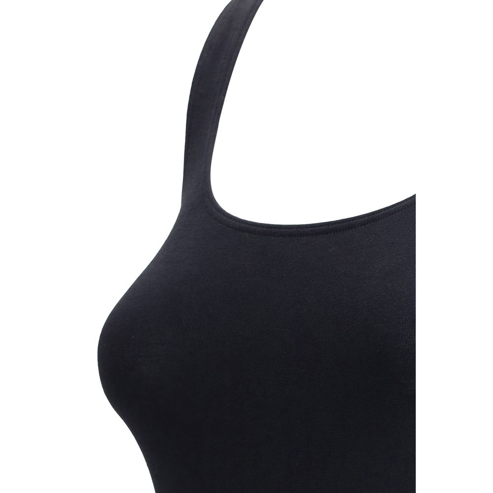Wolford Black Cotton Top - Luxe Marca
