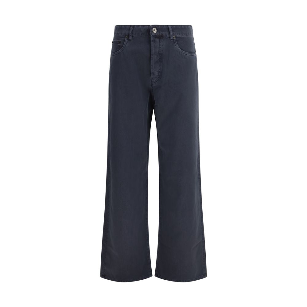 Miu Miu Blue Cotton Flared Jeans - Luxe Marca