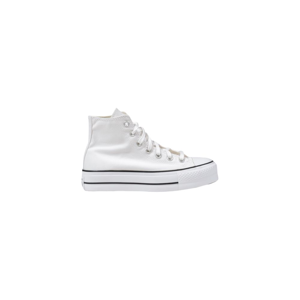 Converse White Polyester Platform Sneakers - Luxe Marca