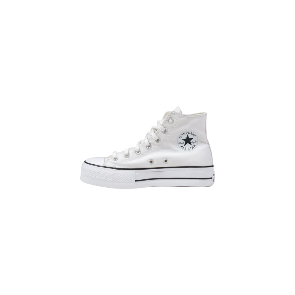 Converse White Polyester Platform Sneakers - Luxe Marca