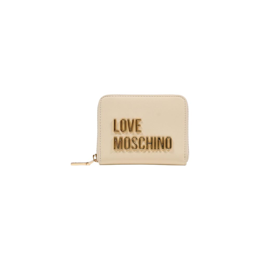 Love Moschino Beige Polyethylene Wallet - Luxe Marca