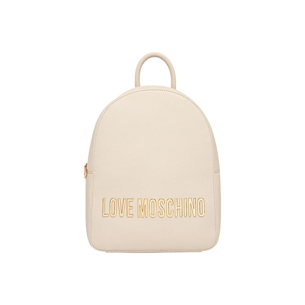 Love Moschino Beige Polyethylene Backpack