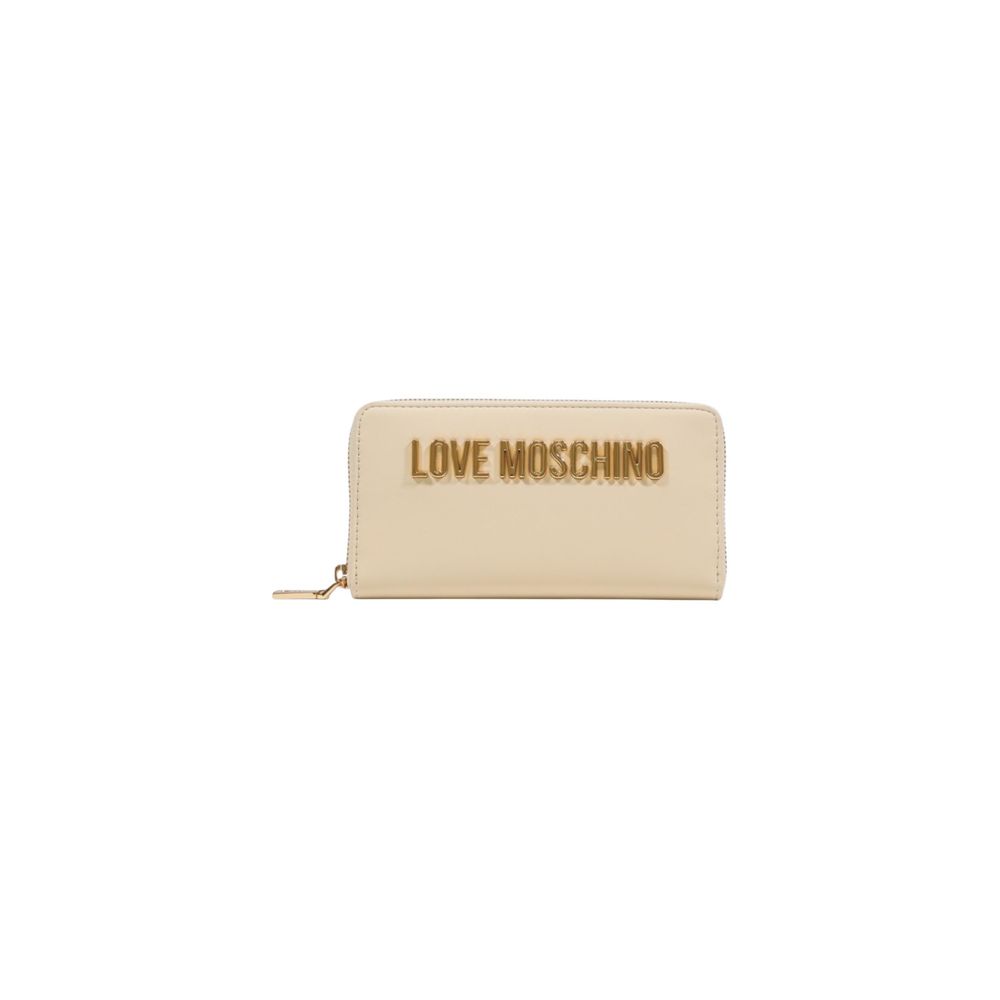 Love Moschino Beige Polyethylene Wallet - Luxe Marca