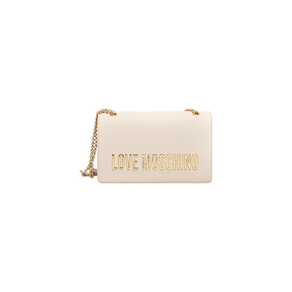 Love Moschino Beige Polyethylene Handbag - Luxe Marca