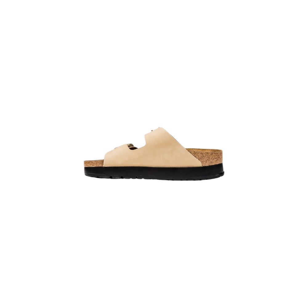Birkenstock Beige Synthetic Platform Sandals - Luxe Marca