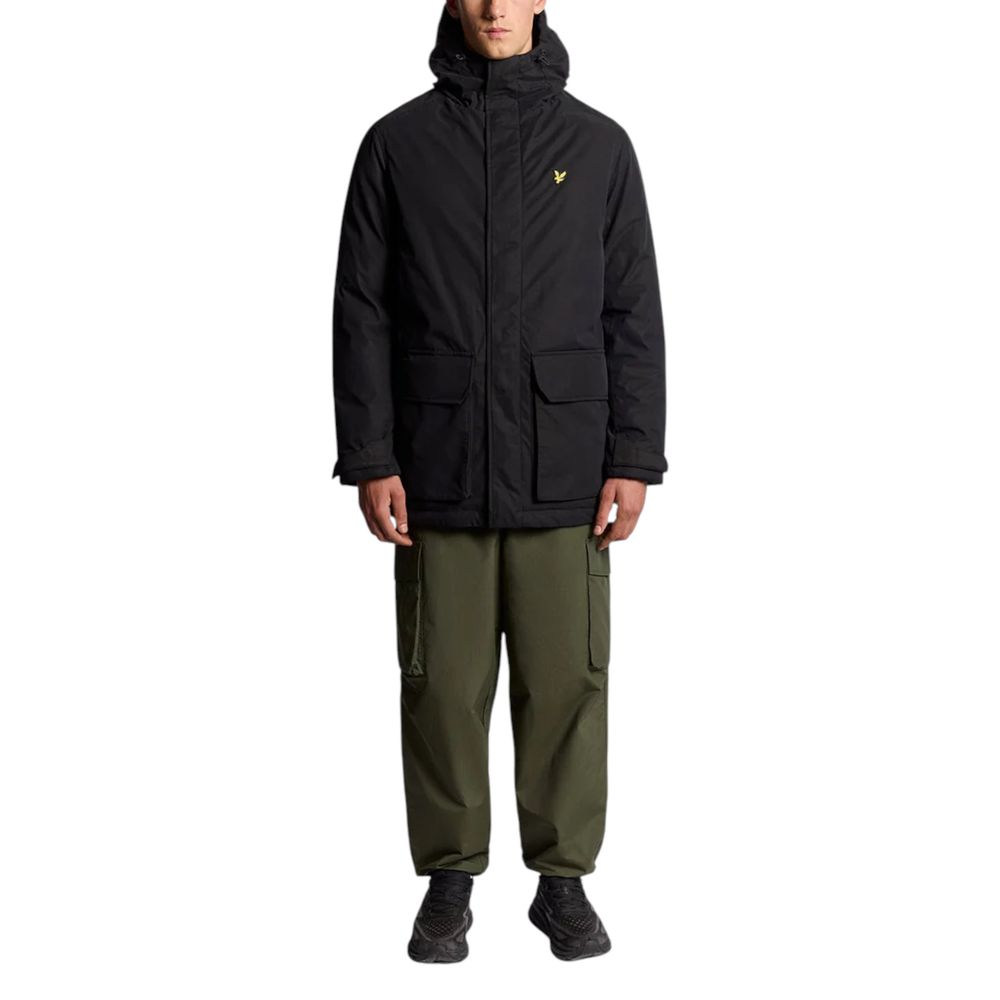Lyle & Scott Black Polyester Parka - Luxe Marca