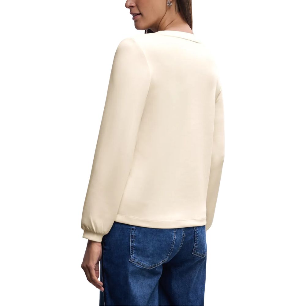 Street One Beige Modal Sweatshirt - Luxe Marca
