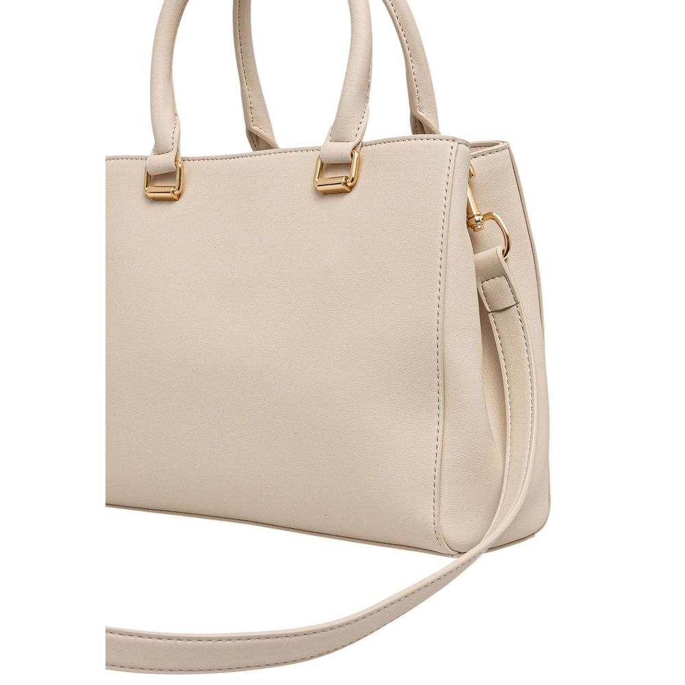 Love Moschino Beige Polyethylene Handbag - Luxe Marca