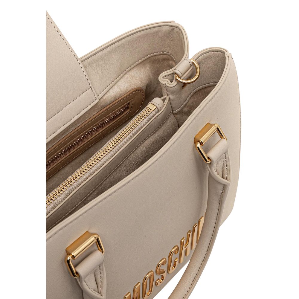Love Moschino Beige Polyethylene Handbag - Luxe Marca