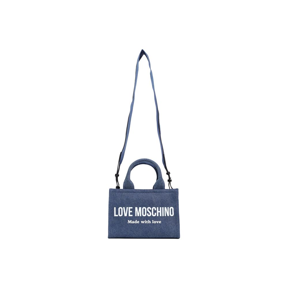 Love Moschino Blue Cotton Handbag - Luxe Marca