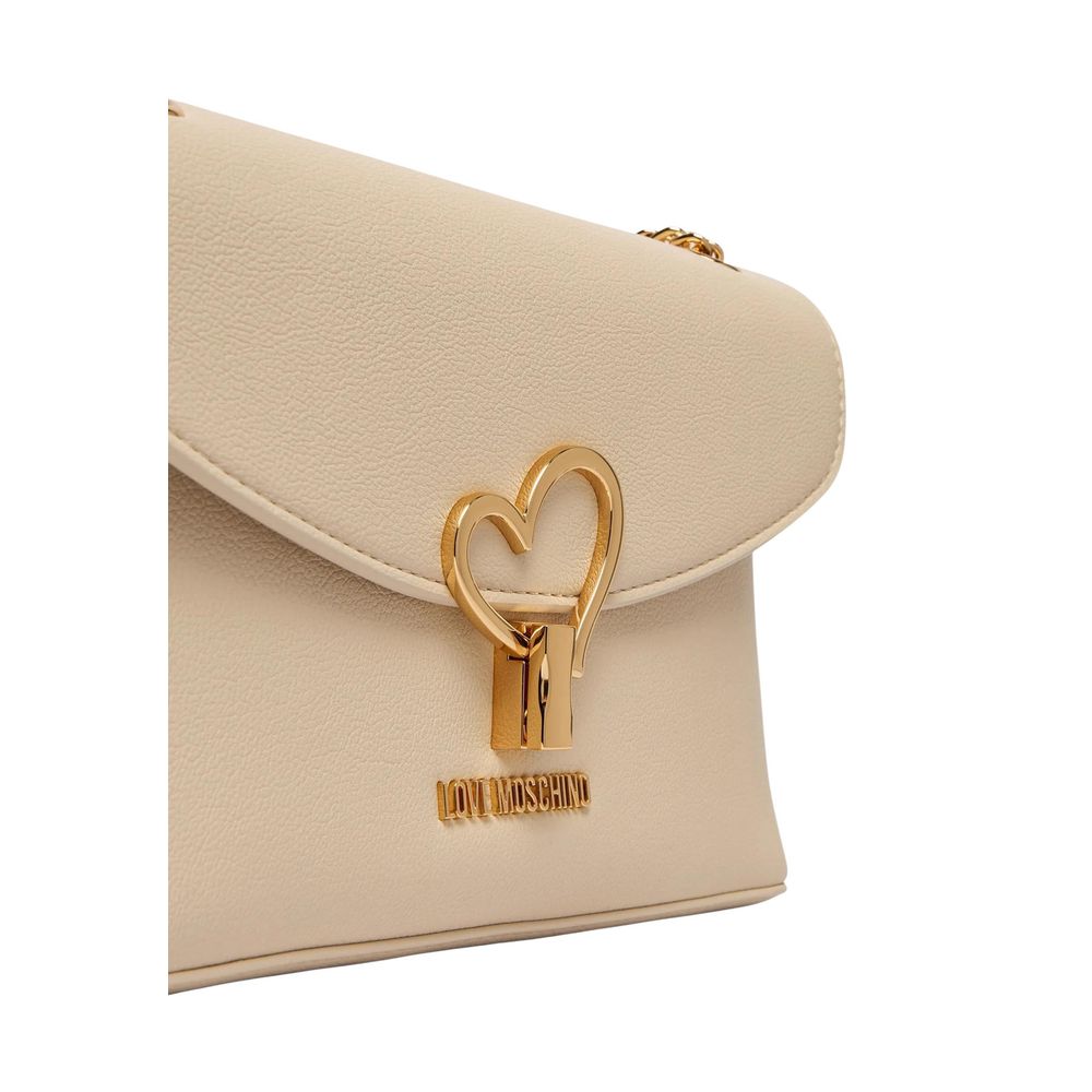 Love Moschino Beige Polyethylene Handbag - Luxe Marca