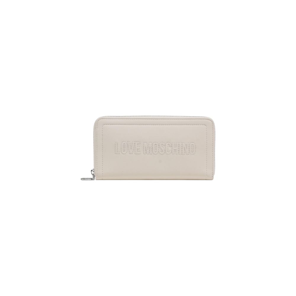 Love Moschino Beige Polyethylene Wallet - Luxe Marca