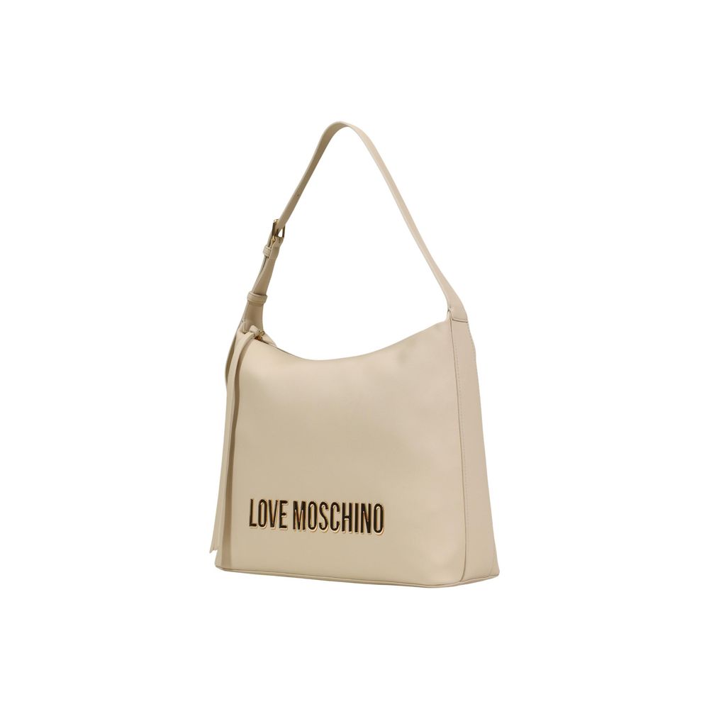 Love Moschino Beige Polyethylene Handbag - Luxe Marca