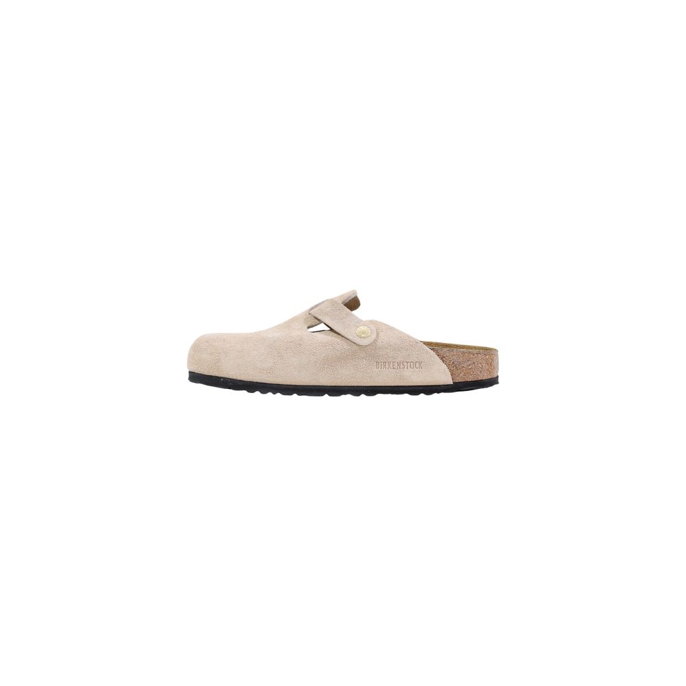 Birkenstock Beige Suede Leather Clogs - Luxe Marca