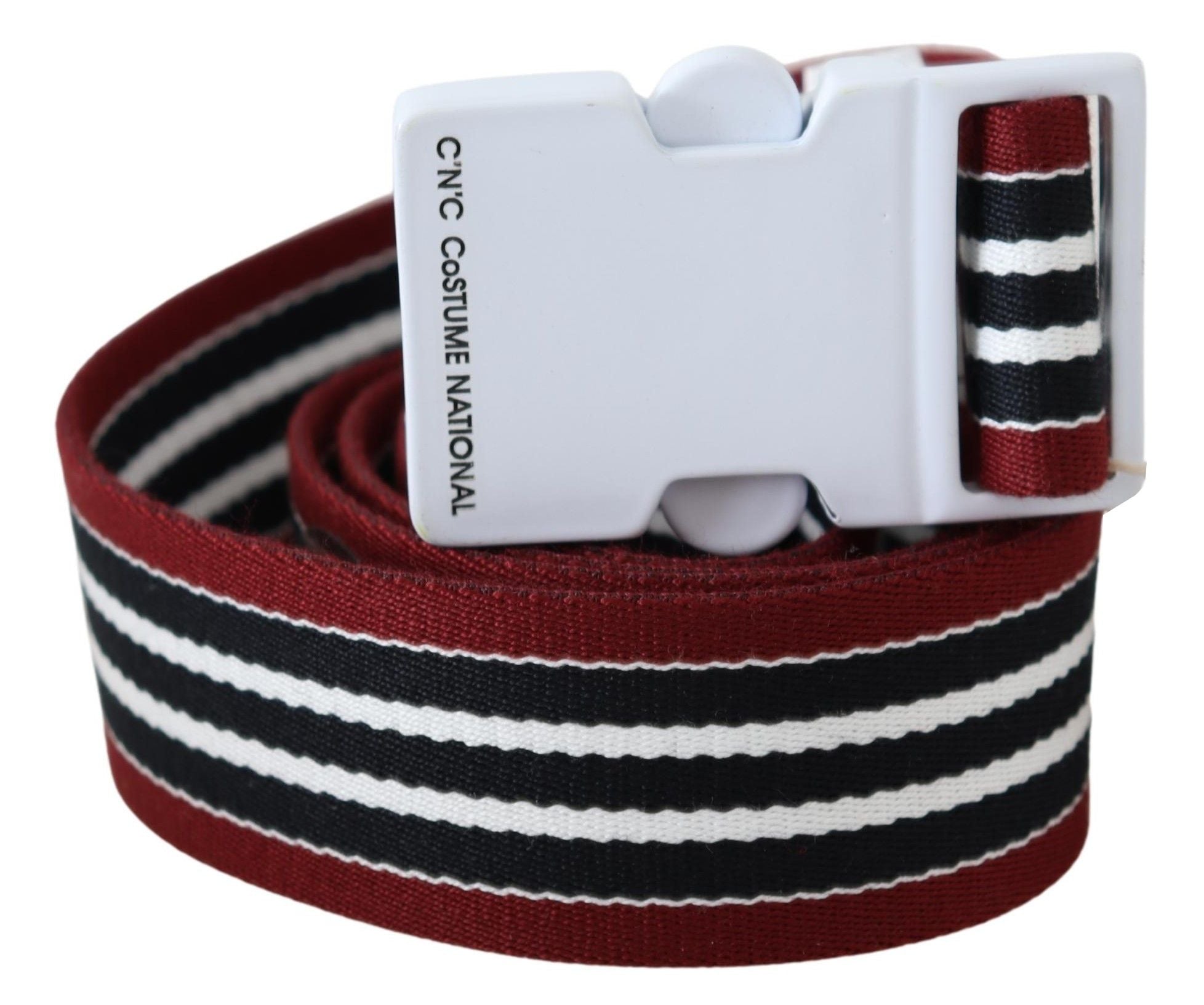 Costume National Black Cotton And Canvas Regular Belt - Luxe Marca