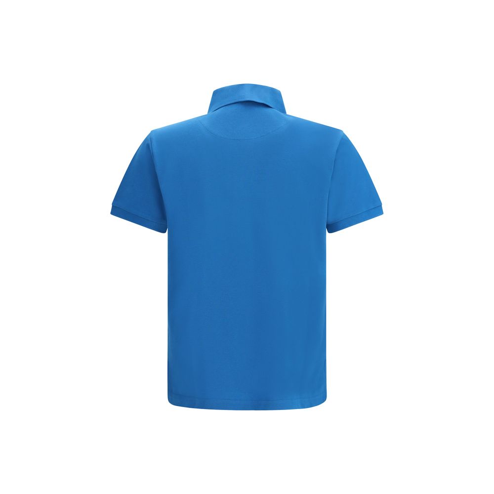 Etro Blue Cotton Polo Shirt - Luxe Marca