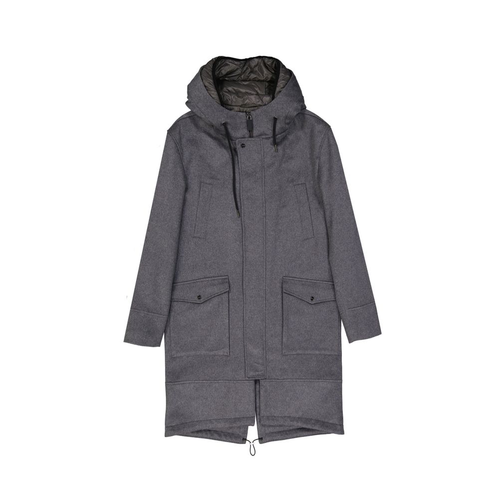 Herno Gray Cashmere Coat - Luxe Marca