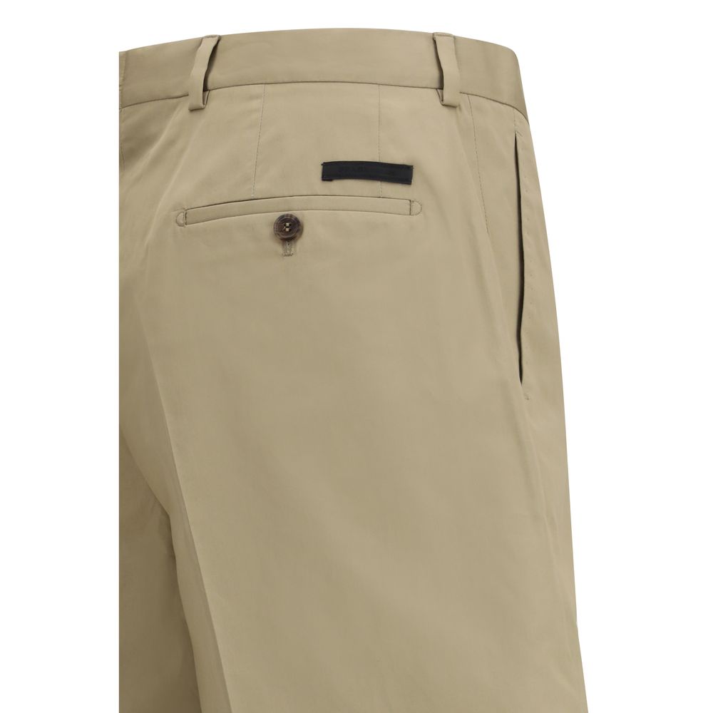 Prada Beige Cotton Bermuda Shorts - Luxe Marca
