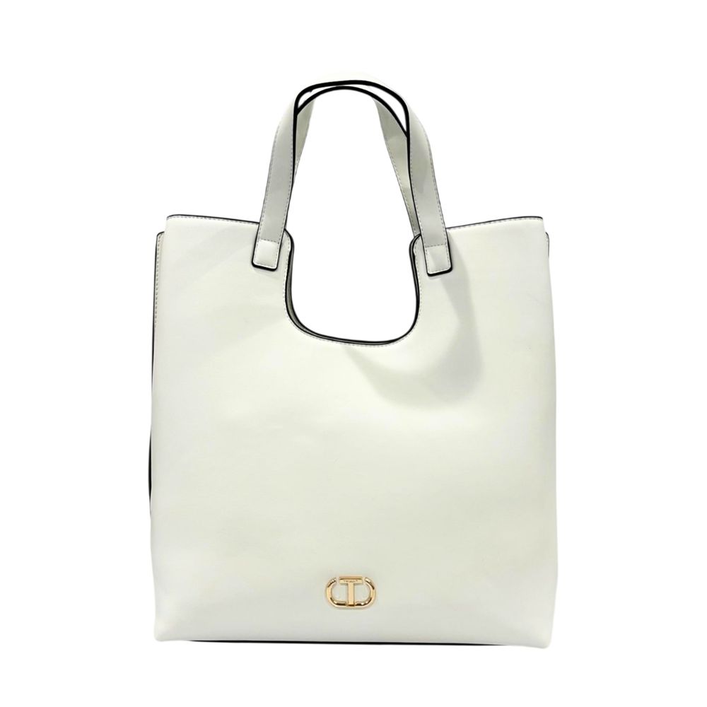 Twinset White PU Women Handbag - Luxe Marca