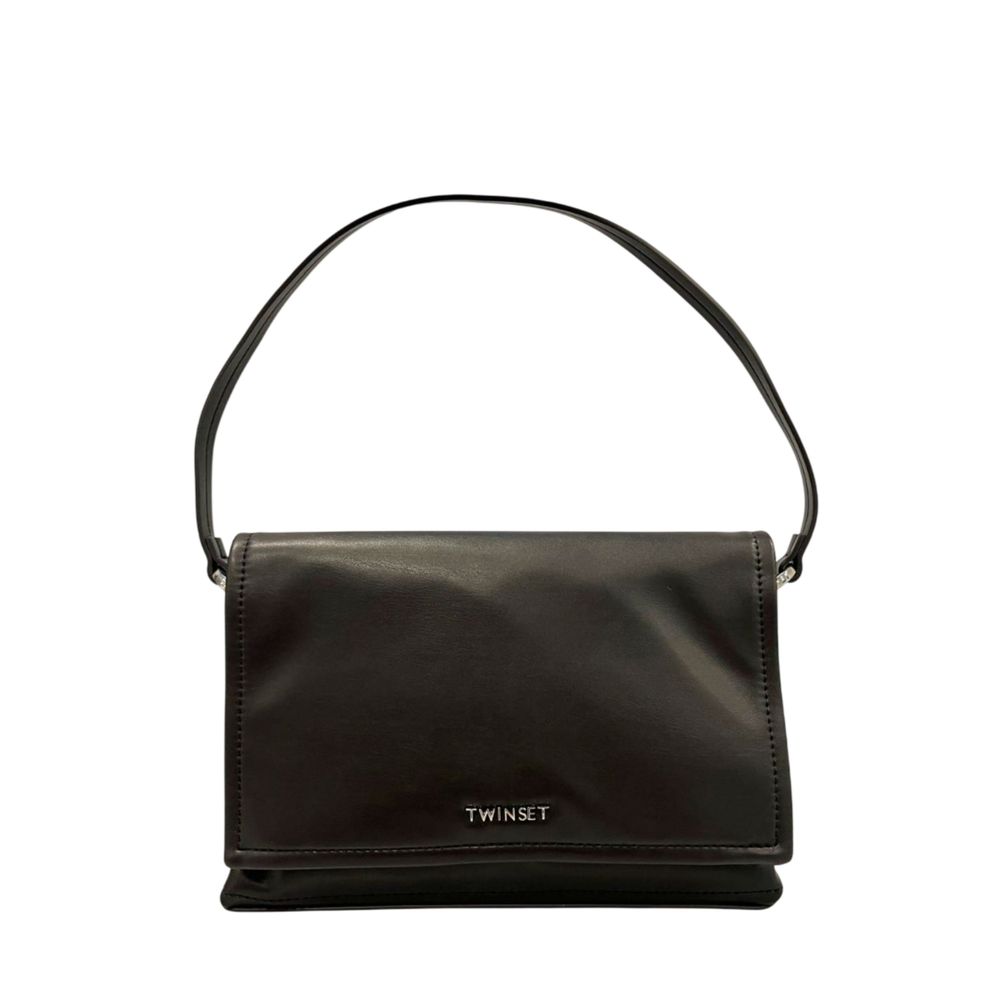 Twinset Black Polyethylene Clutch Bag - Luxe Marca