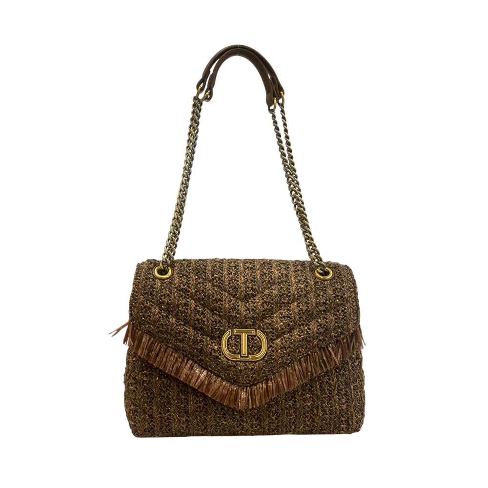 Twinset Brown Polypropylene Women Crossbody Bag - Luxe Marca