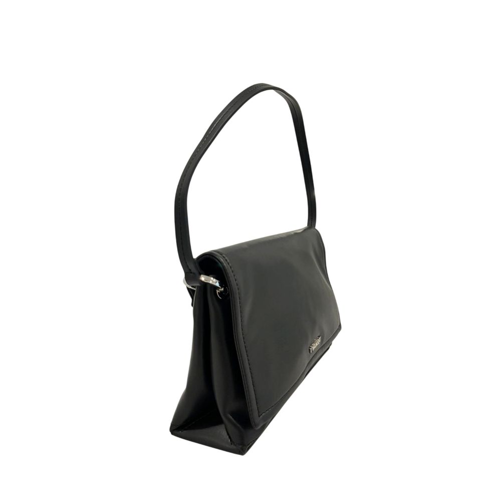 Twinset Black Polyethylene Clutch Bag - Luxe Marca