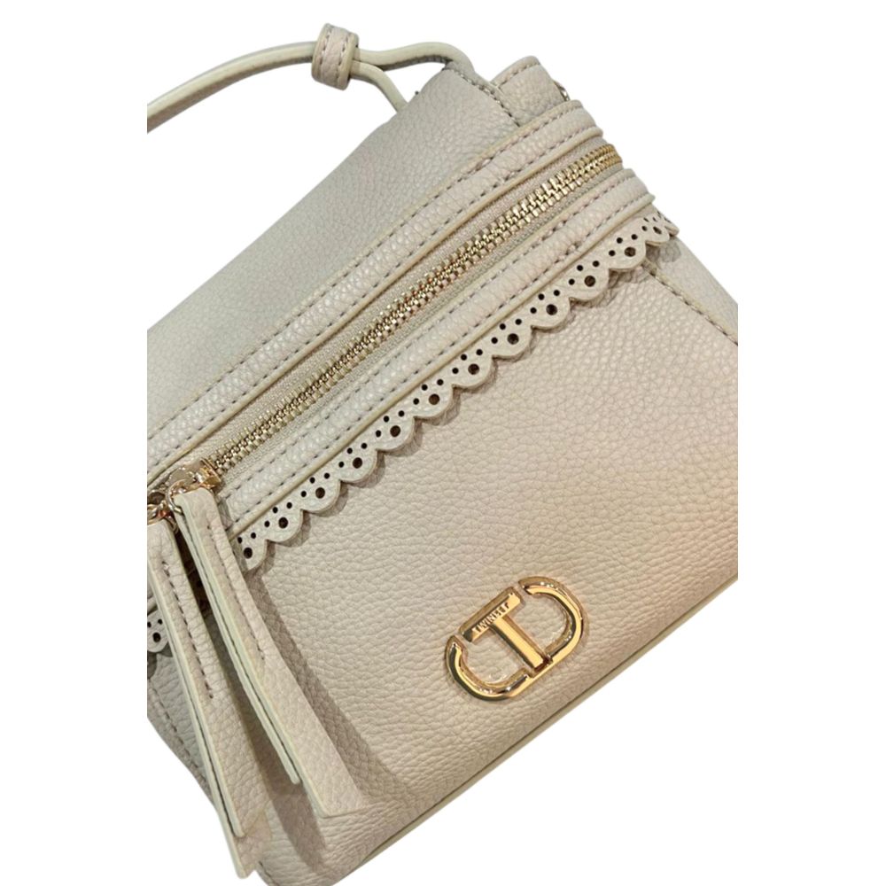 Twinset Beige Polyethylene Shoulder Bag - Luxe Marca
