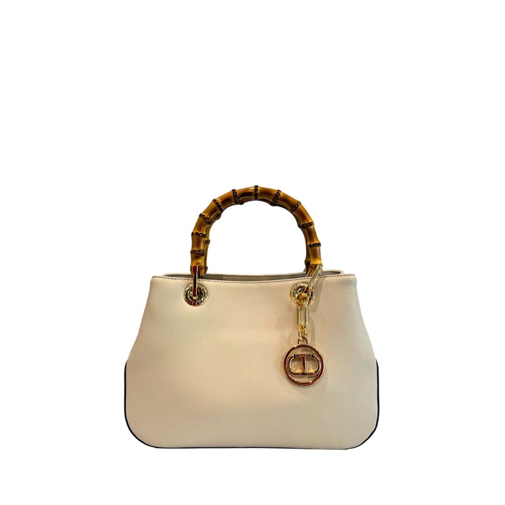 Twinset Beige PU Women Handbag - Luxe Marca