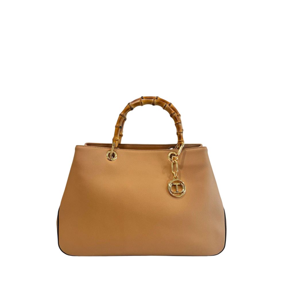Twinset Brown PU Women Handbag - Luxe Marca