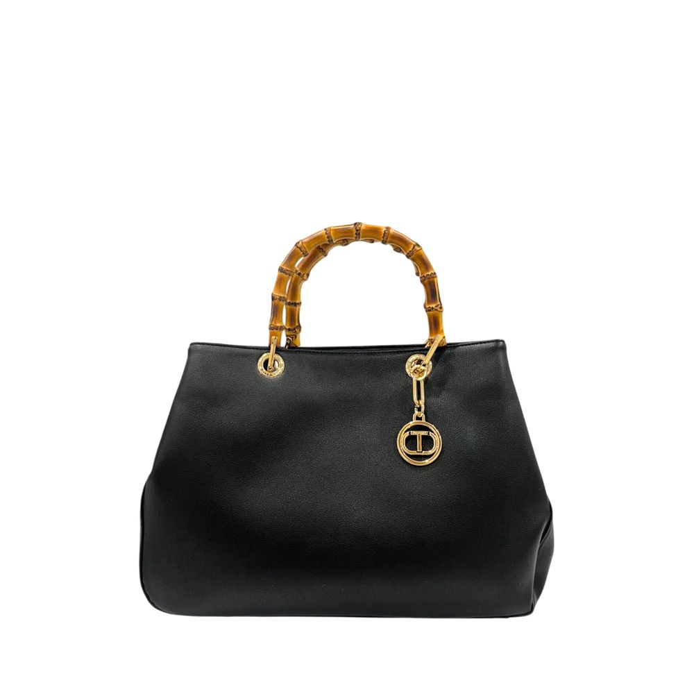 Twinset Black PU Women Handbag - Luxe Marca