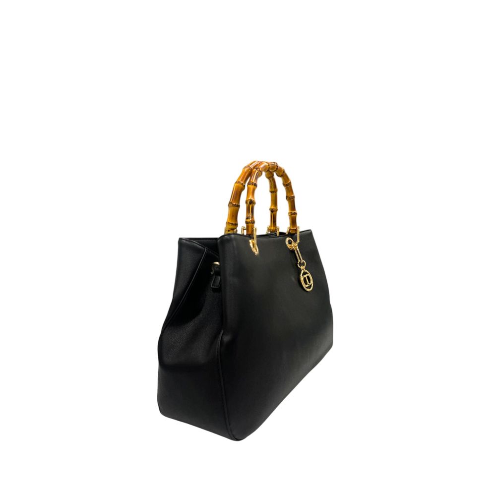 Twinset Black PU Women Handbag - Luxe Marca
