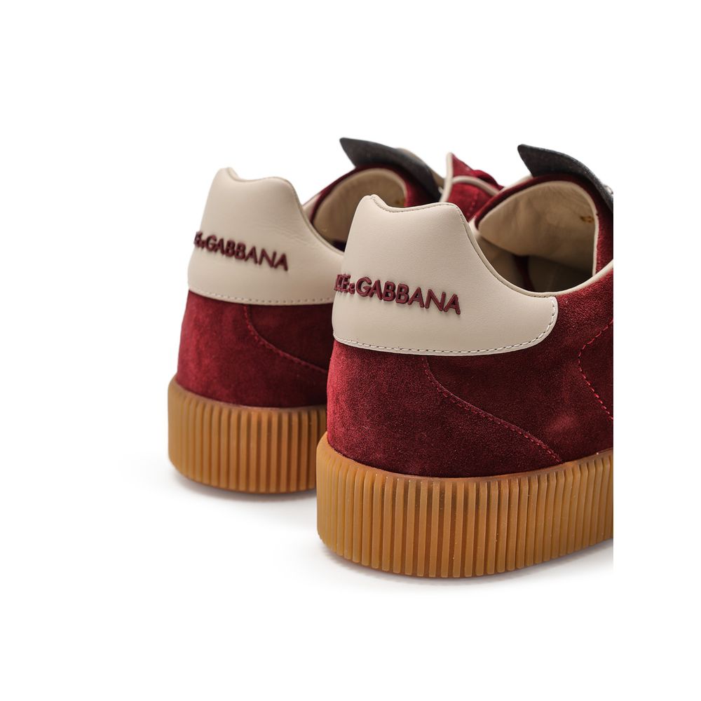 Dolce & Gabbana White Leather Low Top Sneakers - Luxe Marca