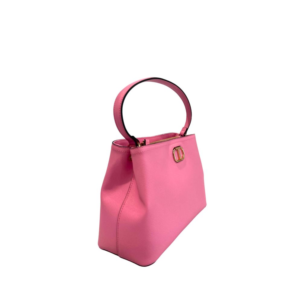 Twinset Pink PU Women Handbag - Luxe Marca