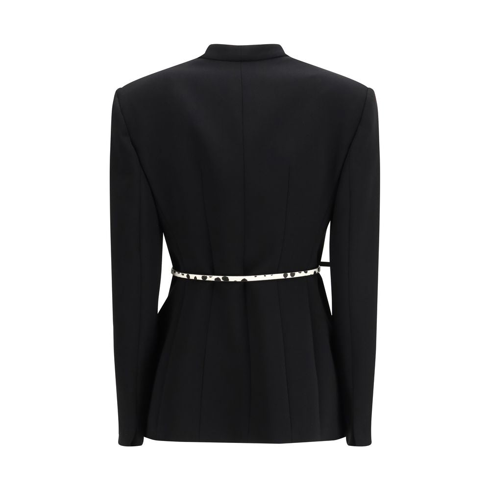 Max Mara Black Triacetate Coat - Luxe Marca