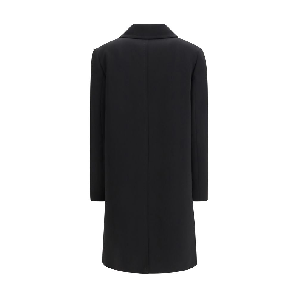 Max Mara Black Triacetate Coat - Luxe Marca