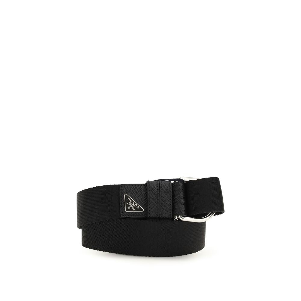 Prada Black Nylon Regular Belt - Luxe Marca
