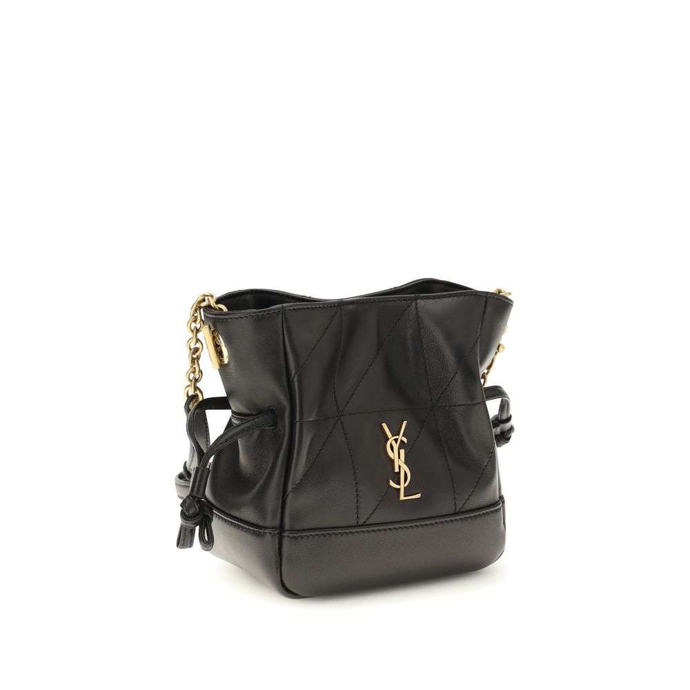 Saint Laurent Black Lamb Ovis Aries Aries Shoulder Bag - Luxe Marca