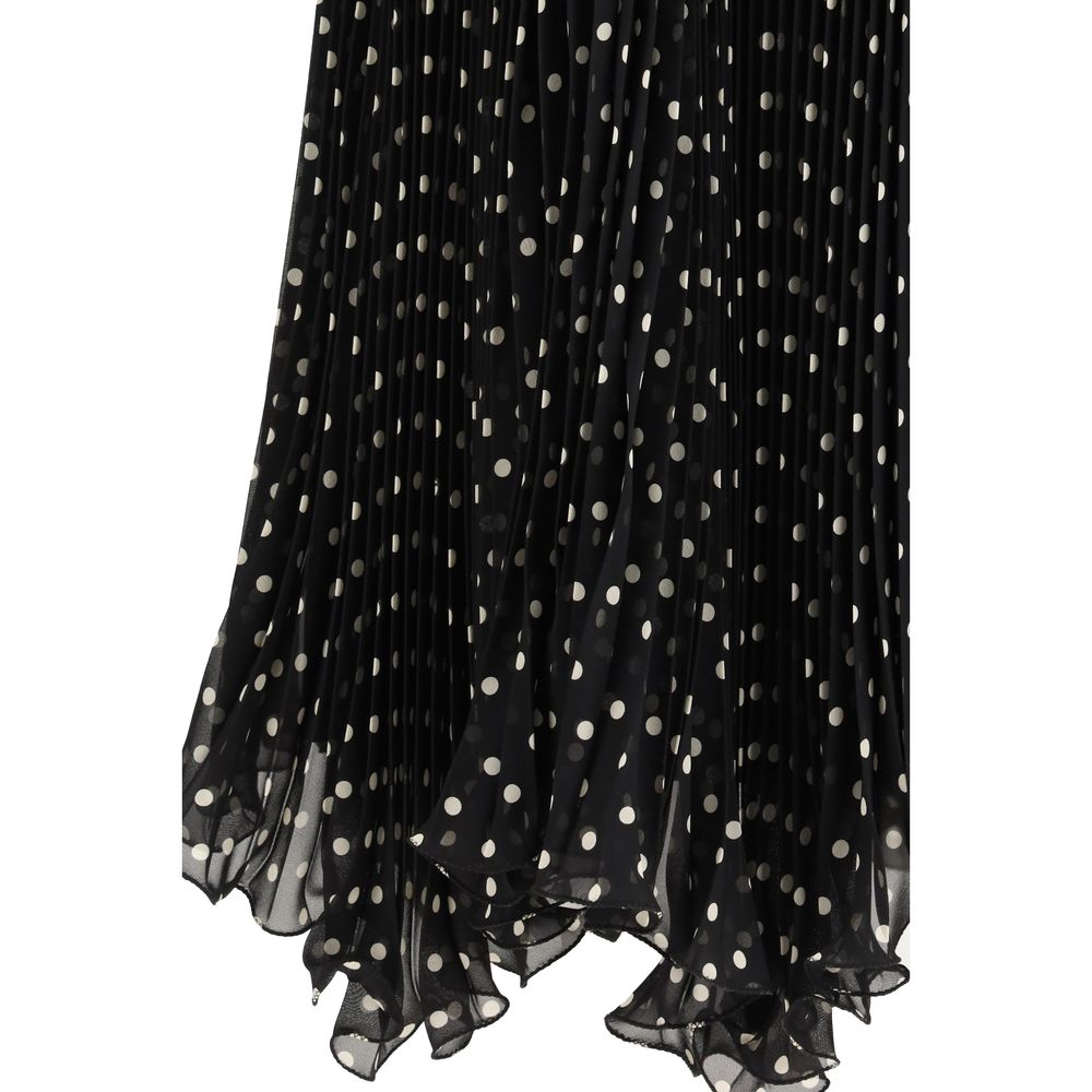 Valentino Black Viscose Midi Skirt - Luxe Marca