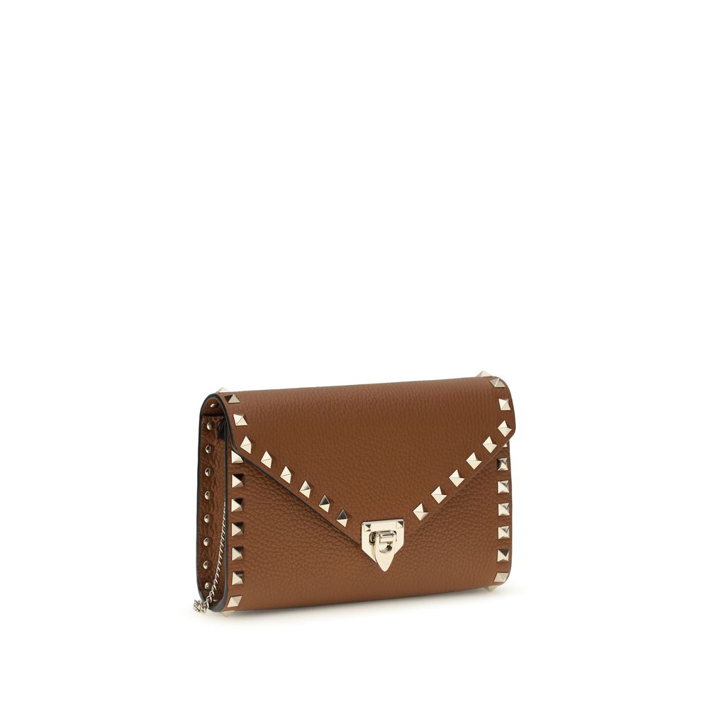Valentino Garavani Brown Calf Leather Bos Taurus Wallet - Luxe Marca