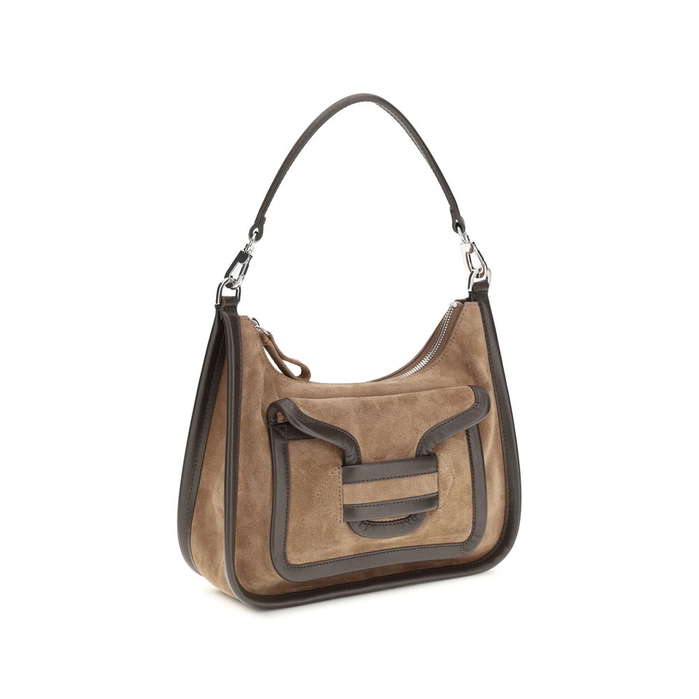 Pierre Hardy Brown Calf Leather Bos Taurus Shoulder Bag - Luxe Marca